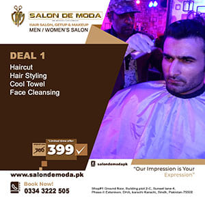 Salon DE Moda Men's Salon Morning 11.00 A.M Till Night 10.30 P.M Come To Inbox Or WhatsApp To Me On 334 3222 505 